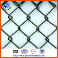 Electro galvanizado cadena de enlace de valla de malla de alambre de diamante o malla de alambre rómbico (CLF007)